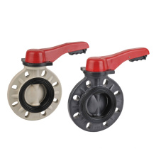 DIN ASTM JIS UPVC PVC Worm Gear General Butterfly Valve for Water Supply